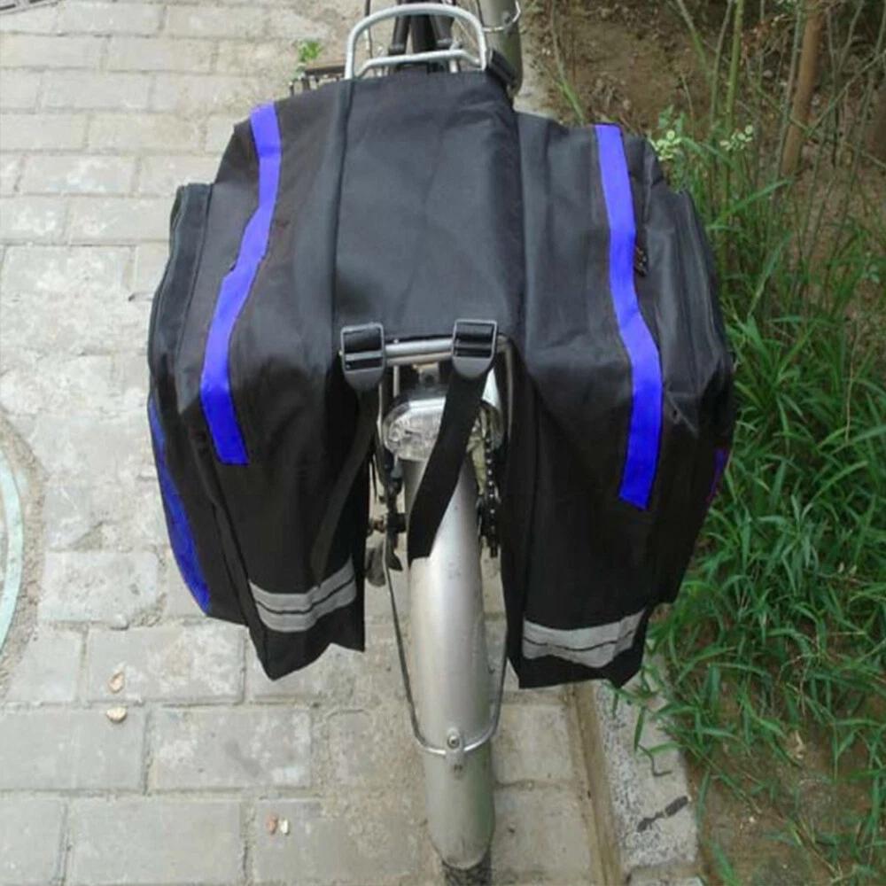 25L Bike Bicycle Rear Rack Pannier Bag Waterproof Seat Box Zipper Camping - Image 7