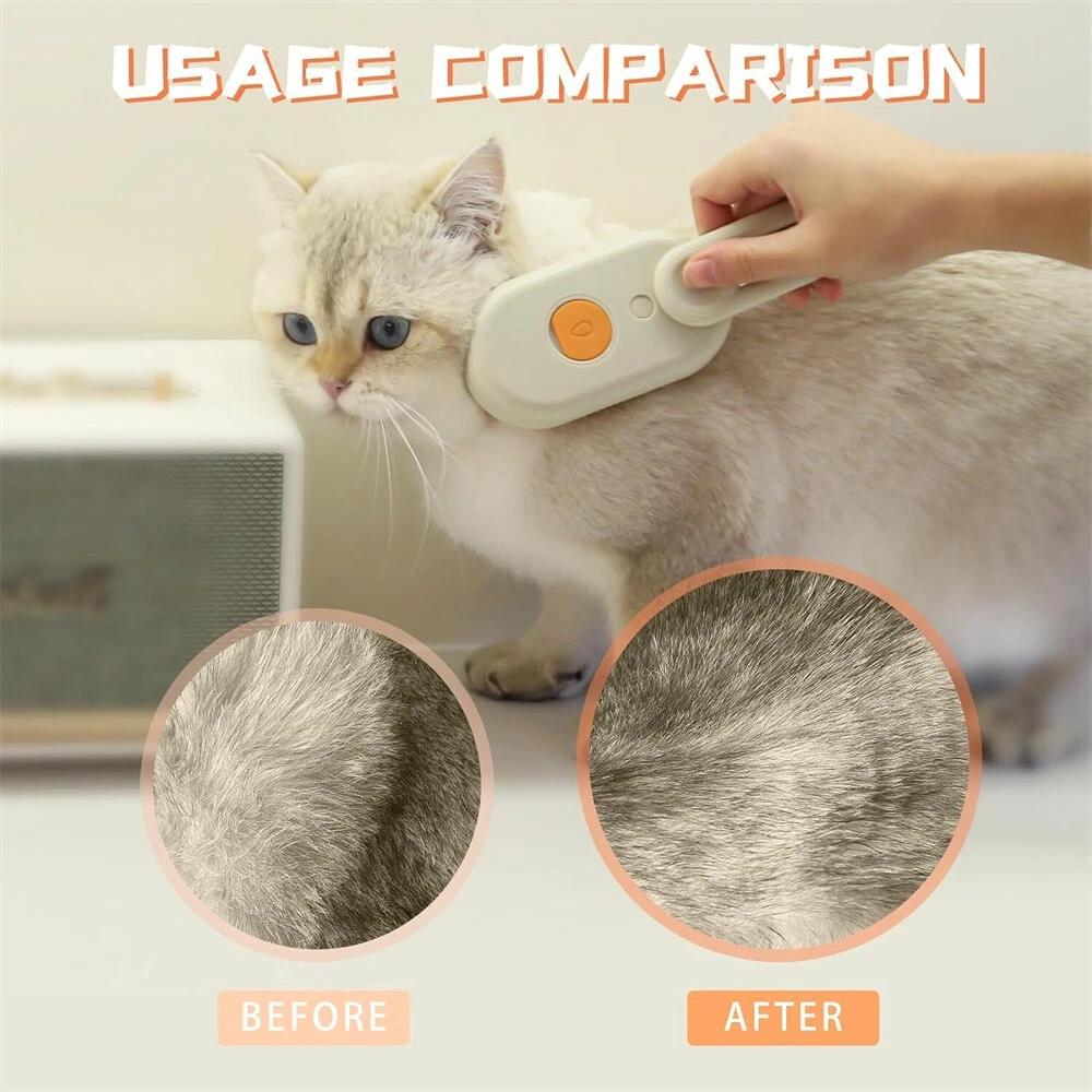 3 in 1 Cat Steam Brush Pet Grooming Dog Brush Electric Spray Massage Steamy - Image 6