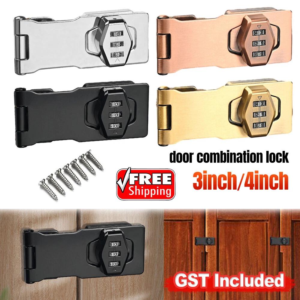 3inch 4inch Secure Reliable Metal Door Bolt Lock forWardrobes File Cabinets