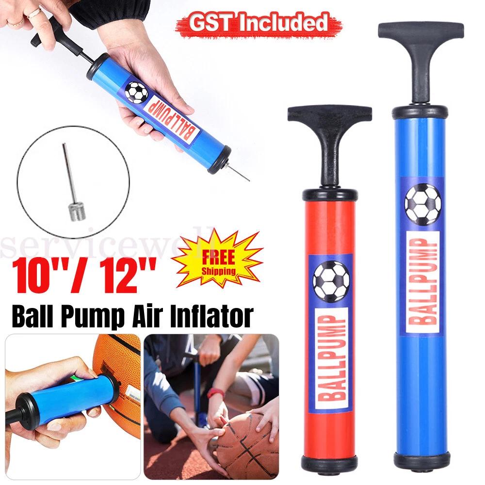 BALL PUMP Air Inflator Soccer Basketball Football Needle Fitness Portable