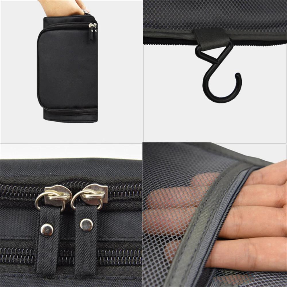 Capacity Men Travel Toiletry Kit Wash Bag Waterproof Cosmetic Bags Holder - Image 3
