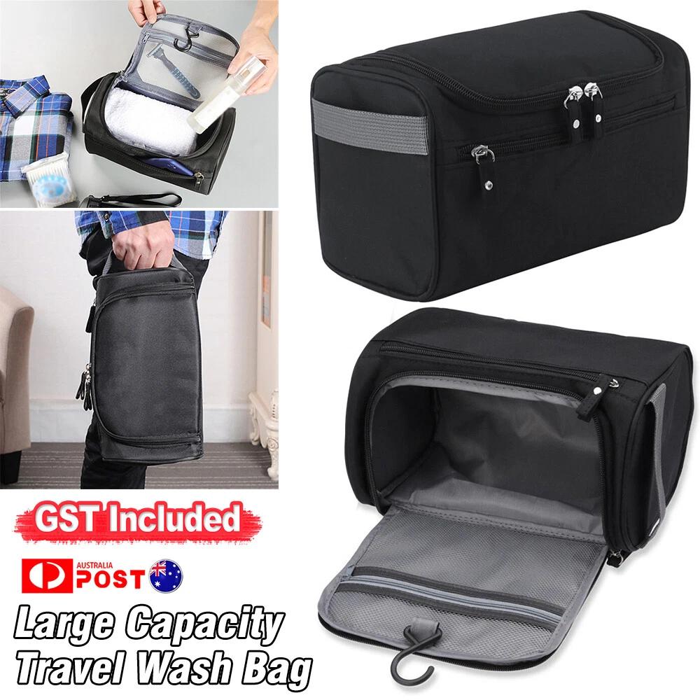 Capacity Men Travel Toiletry Kit Wash Bag Waterproof Cosmetic Bags Holder