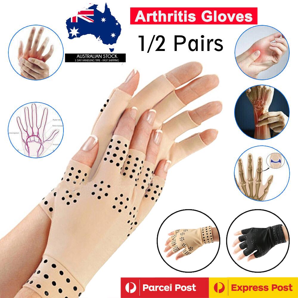 Magnetic Arthritis Compression Gloves Hand Support Joint Pain Relief Wrist