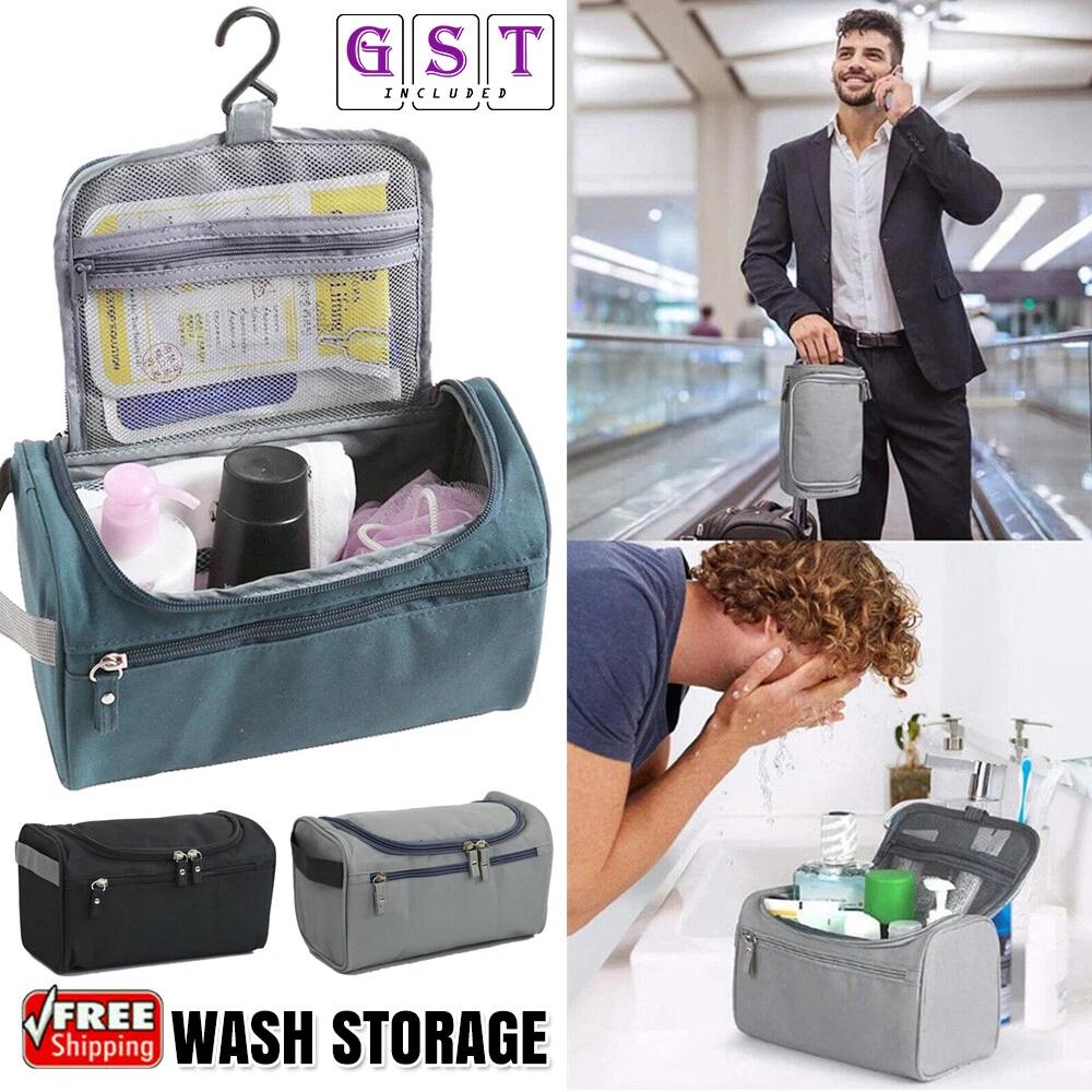 Mens Hanging Travel Toiletry Wash Storage Shaving Makeup Case Cosmetic Bags