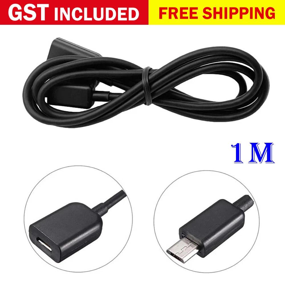 Micro USB Male to Female Extension Cable Data Sync Power Charger Adapter