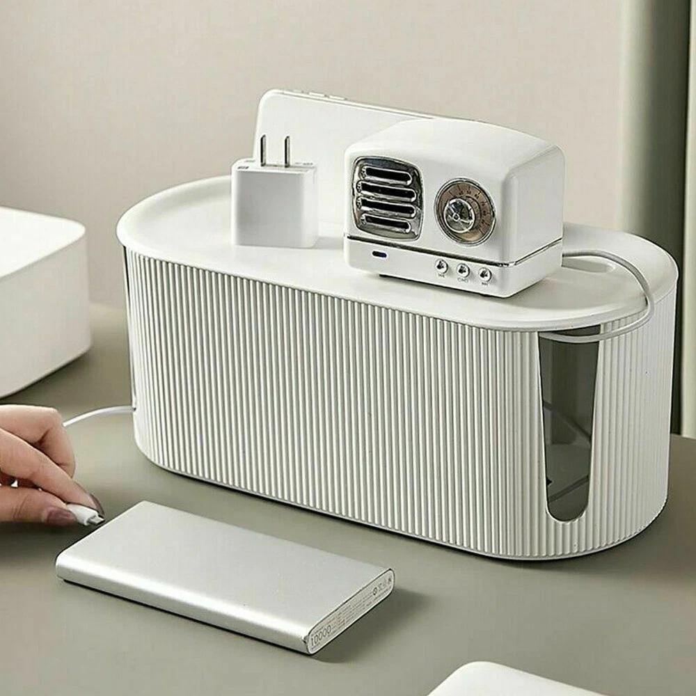 Organizer Box Cable Storage Box Tidy Wire Management Case Power Plug Socket - Image 2