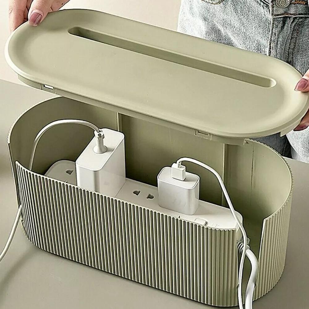 Organizer Box Cable Storage Box Tidy Wire Management Case Power Plug Socket - Image 5