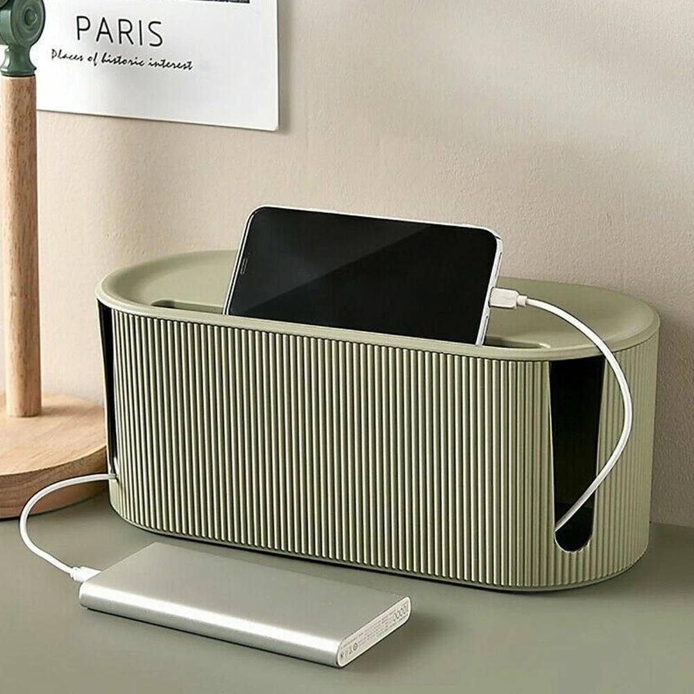 Organizer Box Cable Storage Box Tidy Wire Management Case Power Plug Socket - Image 3
