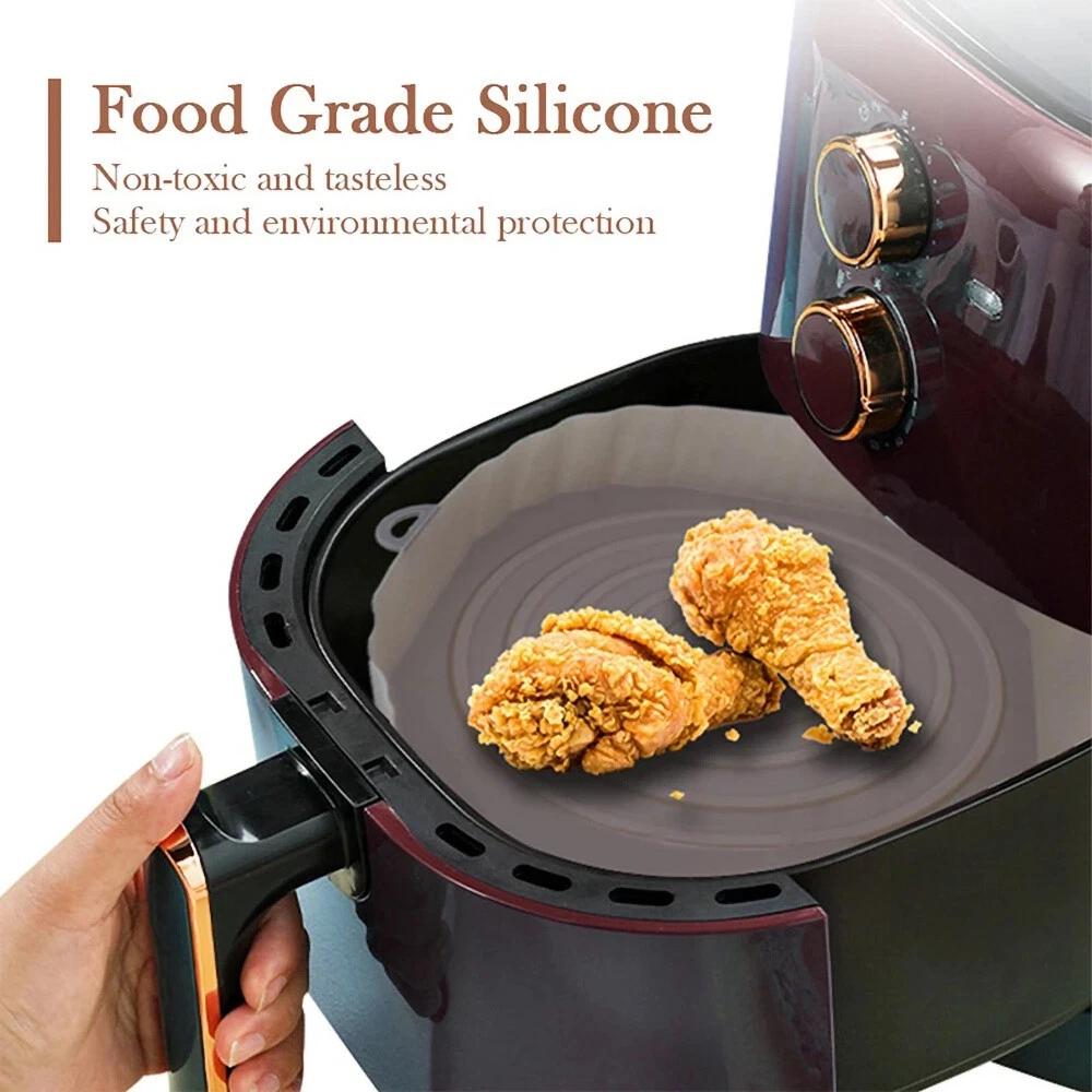 Square Air Fryer Air Fryer Silicone Pot Basket Liner Non Stick Baking Tray - Image 6