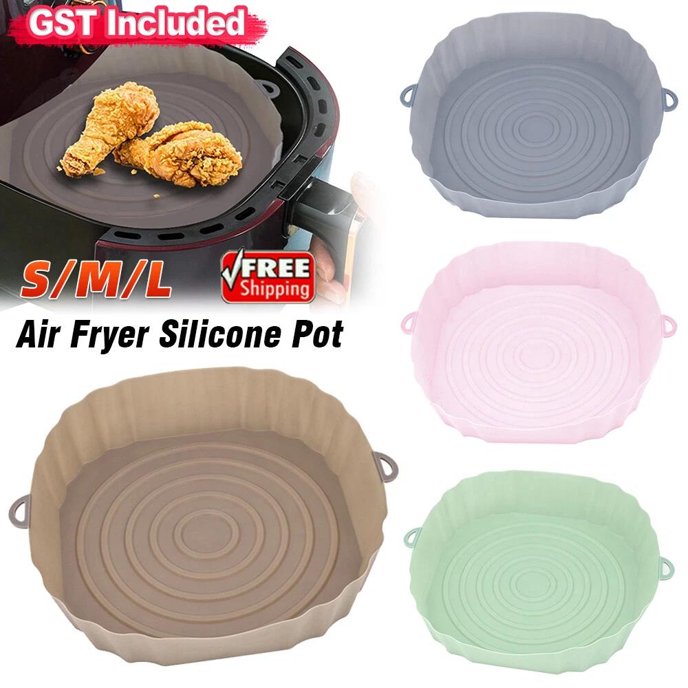 Square Air Fryer Air Fryer Silicone Pot Basket Liner Non Stick Baking Tray