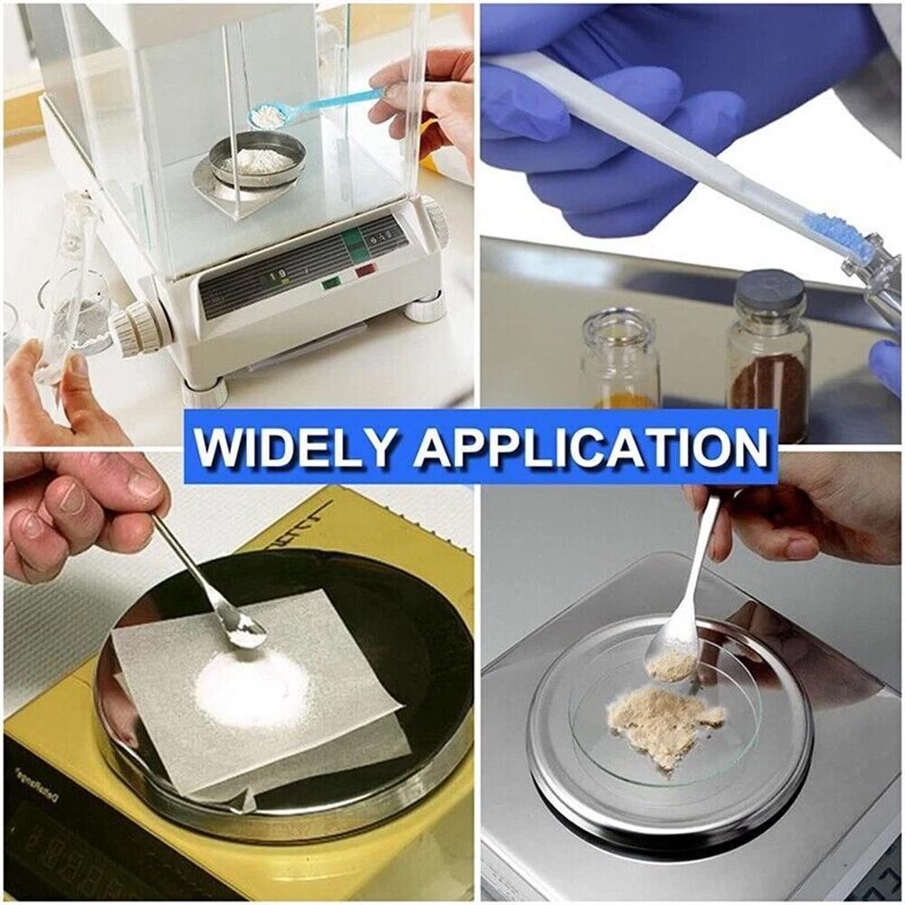 Stainless Steel Spoon Lab Spatula Scoop Laboratory Tiny Sampling Spoons - Image 3