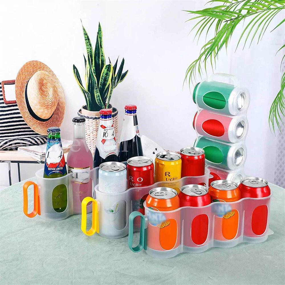 Beer Soda Can Storage Holder For Refrigerator Space Saver Organizer - Image 4