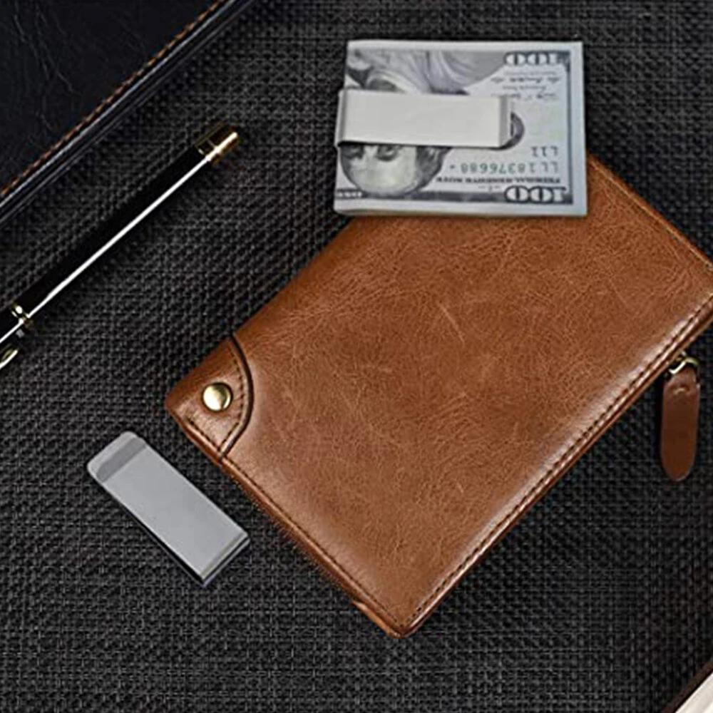 Money Clip Cash Note Business Card Holder Stainless Steel Mens Wallet Metal - Image 4
