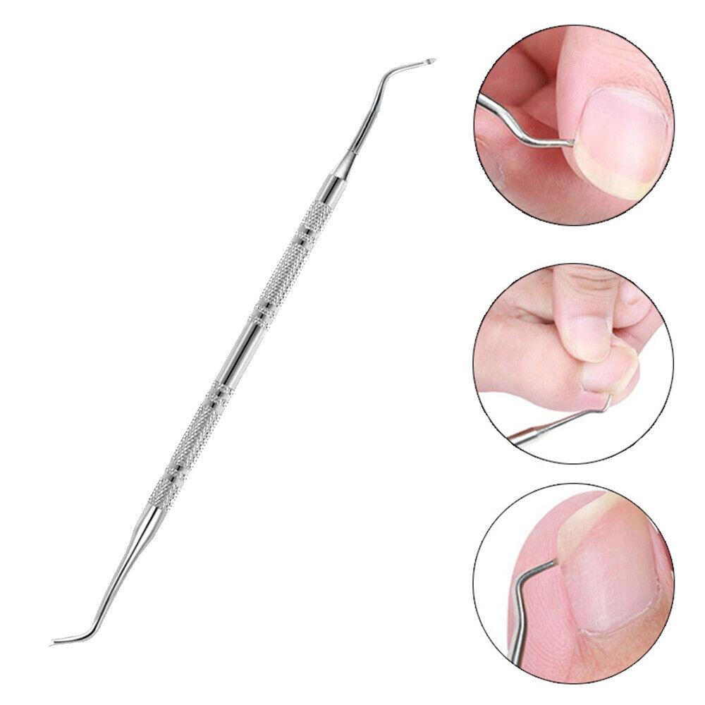 Stainless Steel Cuticle Nail Pusher Lifter Double Ended Nail Art Pedicure - Image 6