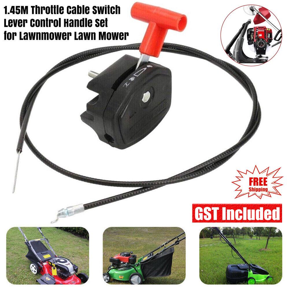 1.45M Throttle Cable Switch Lever Control Handle Set for Lawnmower Lawn Mower