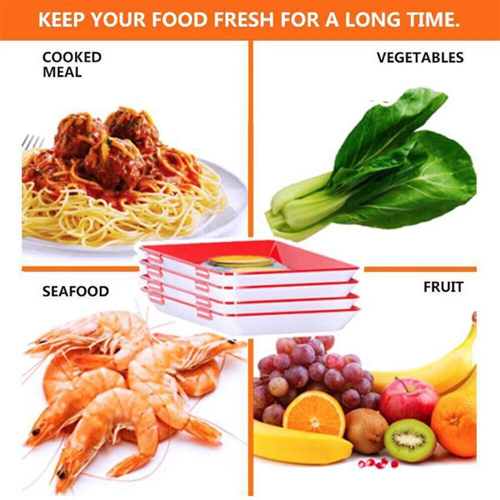 Creative Food Preservation Tray Food Fresh Keeping Food Storage Kitchen - Image 4