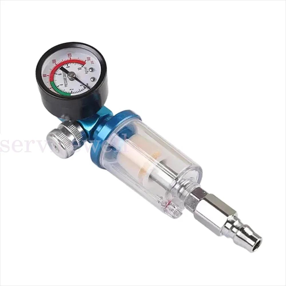 1/4 Spray Gun Air Regulator Gauge Air Pressure Regulator Filter For Paint Gun - Image 6