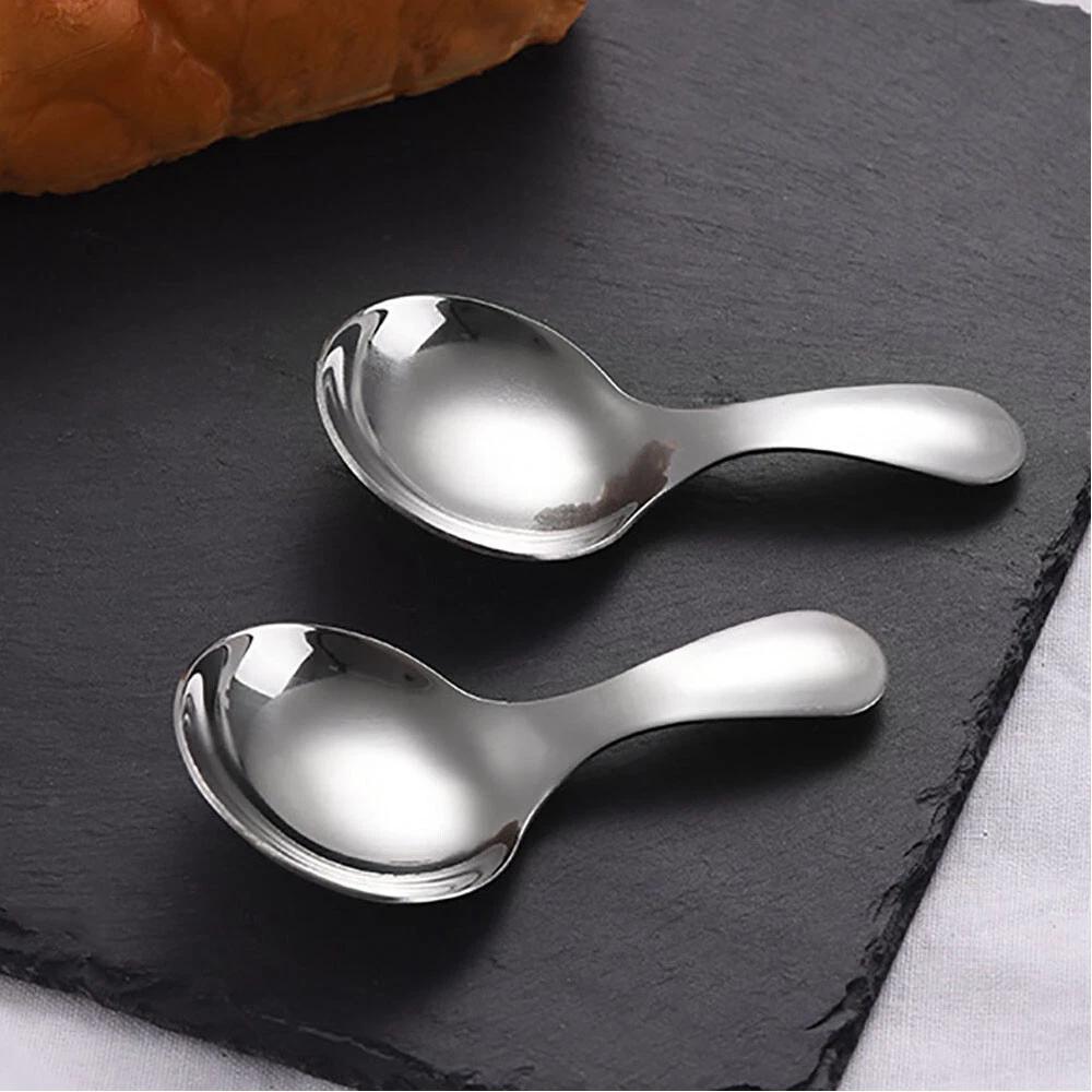 Stainless Steel Spoon Short Handle Sugar Salt SpiceSpoon Tea Coffee Scoop - Image 7