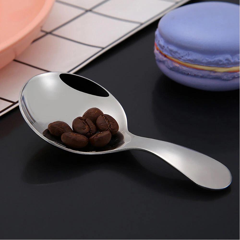 Stainless Steel Spoon Short Handle Sugar Salt SpiceSpoon Tea Coffee Scoop - Image 5