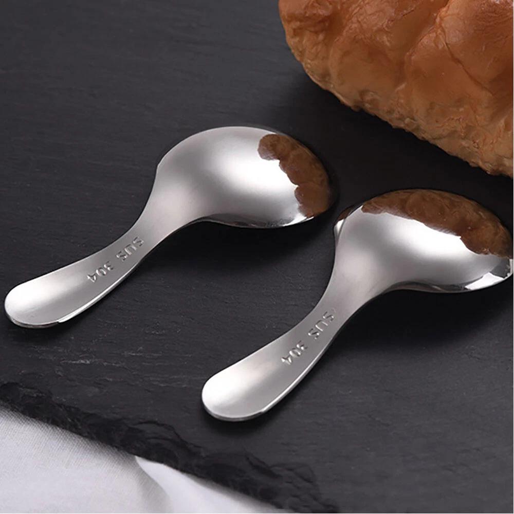 Stainless Steel Spoon Short Handle Sugar Salt SpiceSpoon Tea Coffee Scoop - Image 6