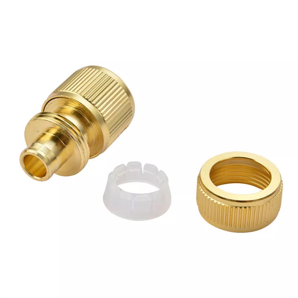 Brass Garden Hose Fittings Lawn Water Pipe Connector Tap Adaptor 1/2 AU - Image 4