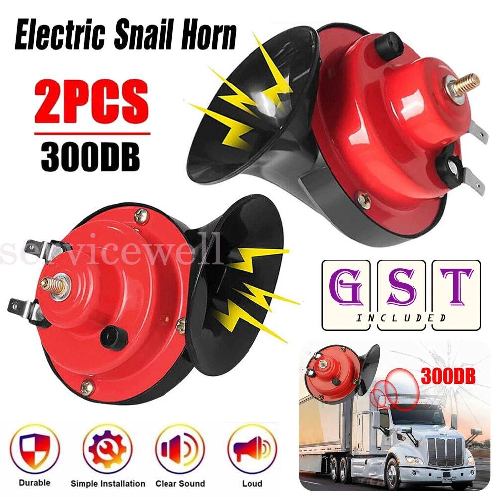 1 Pair 12V 300DB Super Train Horn For Trucks SUV Car Boat Motorcycles Universal