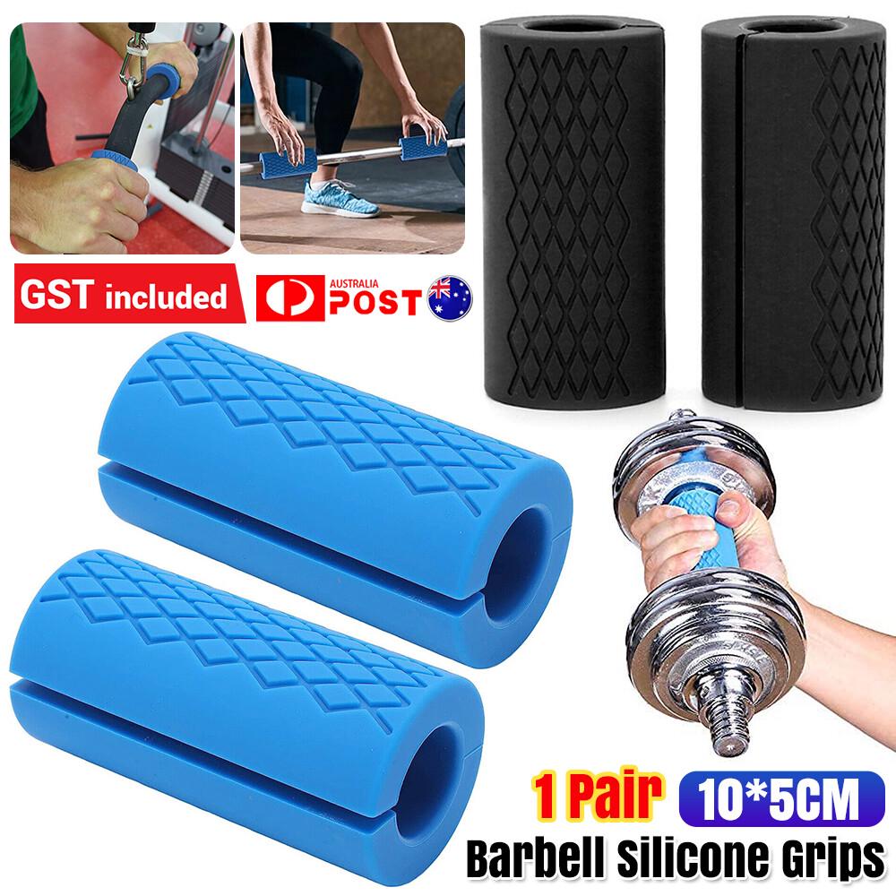 1 Pair Barbell / Dumbbell Thick FAT BAR Bar Hand Grips Fitness Exercise Grips AU