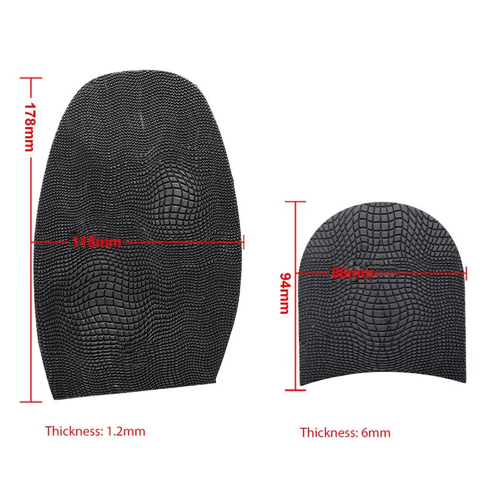 1 Pair Shoe Repair Replacement Rubber Heels and Soles Anti Slip Grip Rubber Pads - Image 3