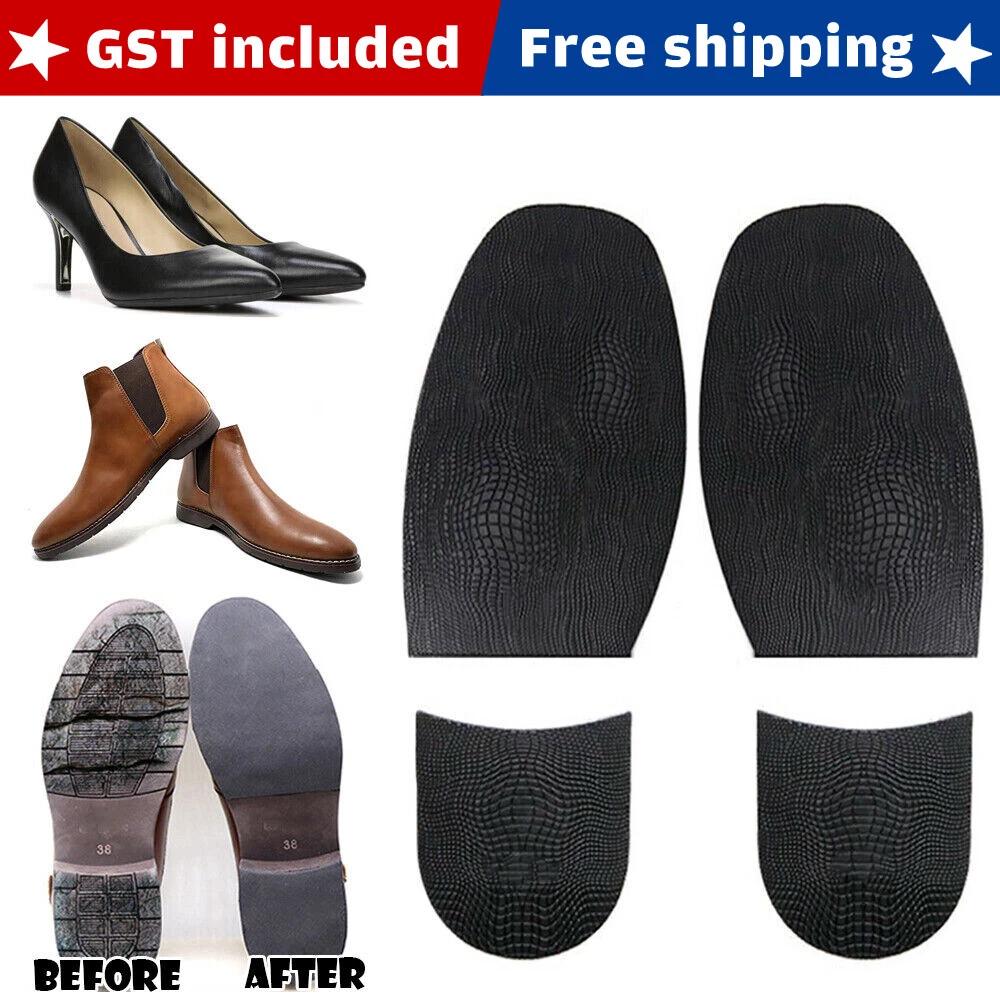 1 Pair Shoe Repair Replacement Rubber Heels and Soles Anti Slip Grip Rubber Pads