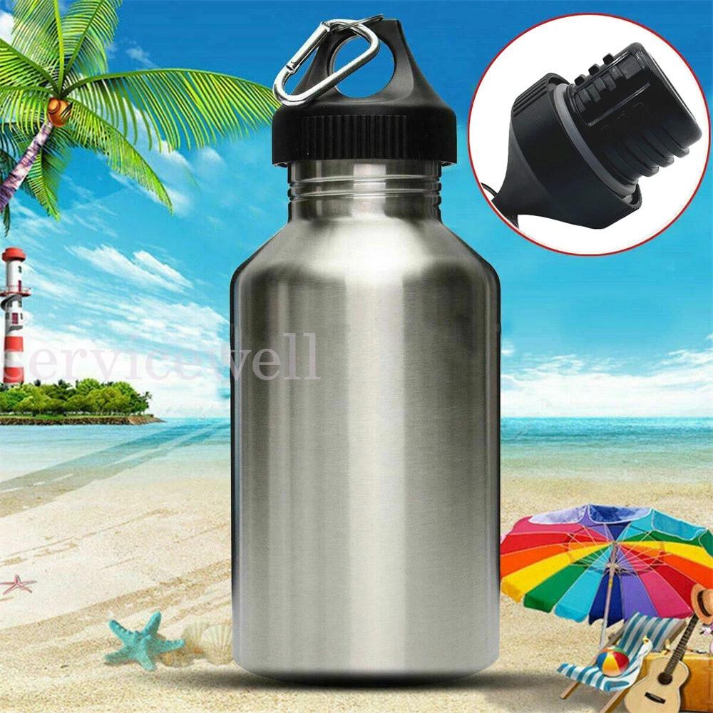 2000ml Stainless Steel Large Mouth Water Drink Big Bottle Kettle Cycling Sport - Image 6