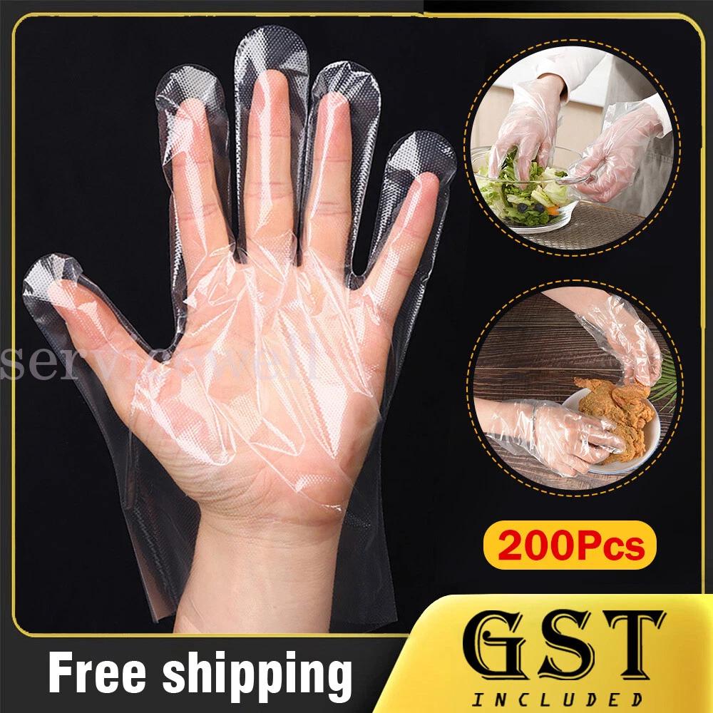 Disposable Plastic Gloves Transparent Food Handling Hygienic Catering