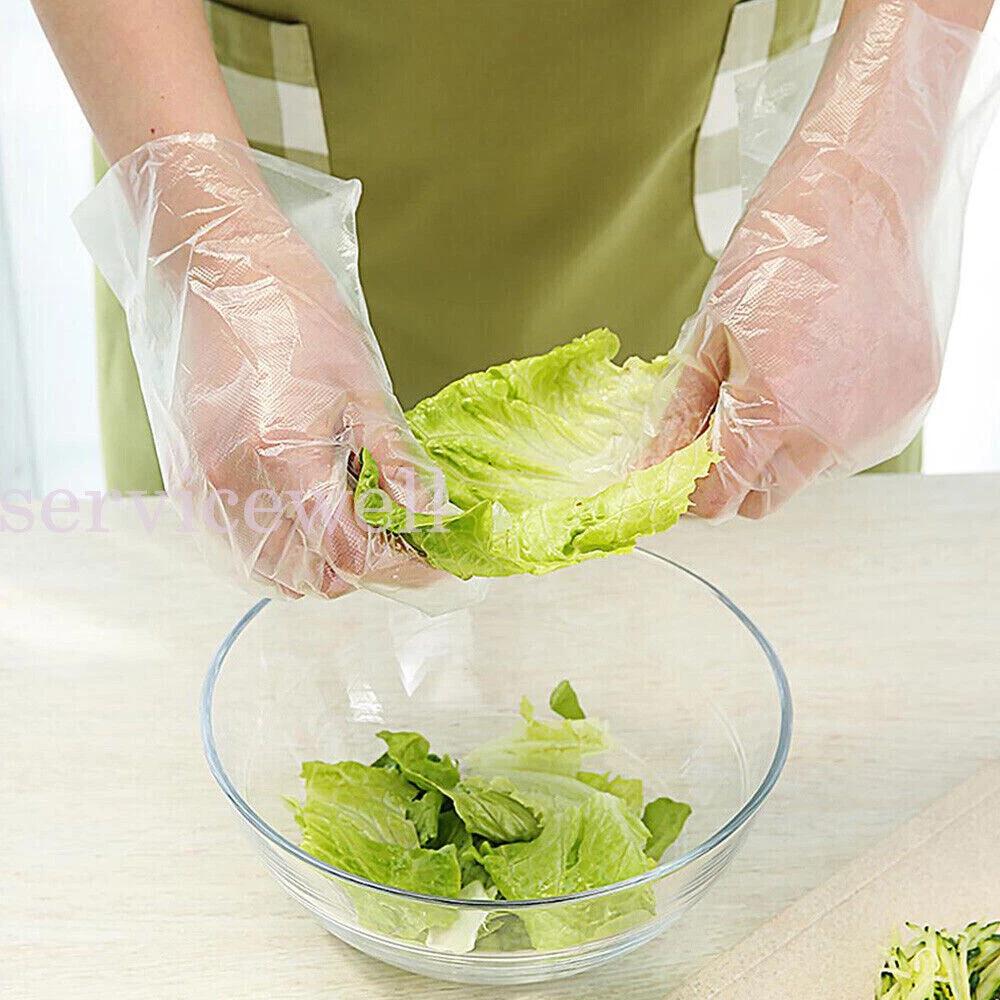 Disposable Plastic Gloves Transparent Food Handling Hygienic Catering - Image 5