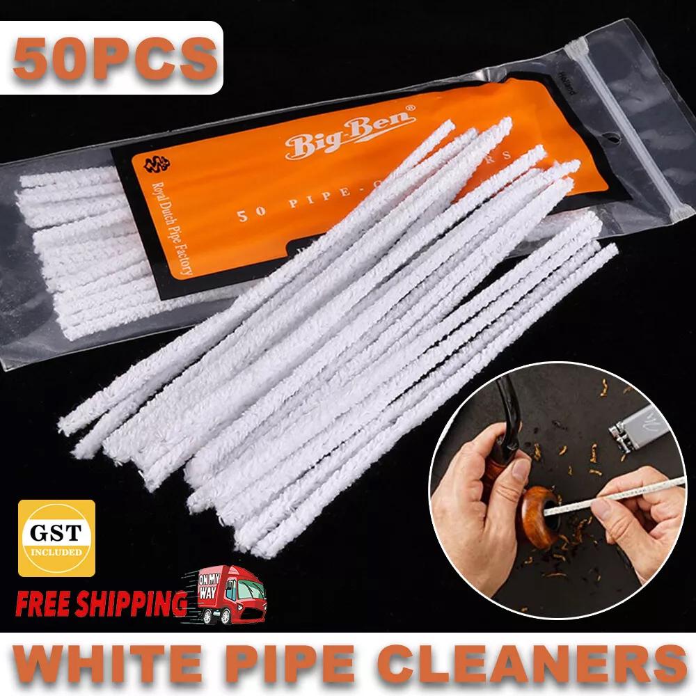 200pcs Smoking Pipe Cleaners Blend Cotton Rods Tobacco Mouthpiece Disposable