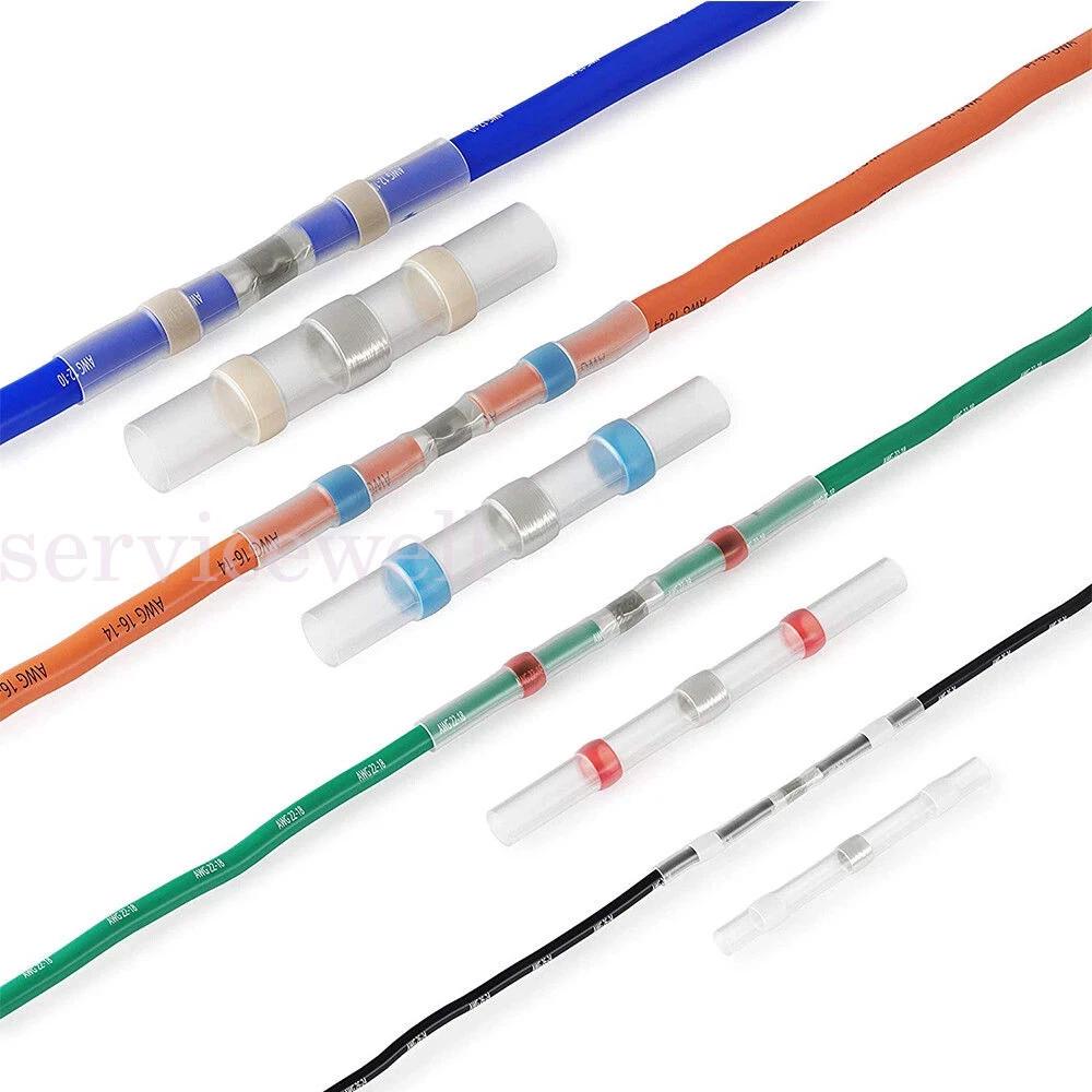 200pcs Solder Seal Sleeve Heat Shrink Butt Wire Connectors Terminals Waterproof - Image 4