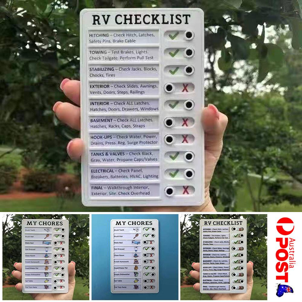 Memo Plastic Board Office Plastic Notes Message My Chores Portable AU