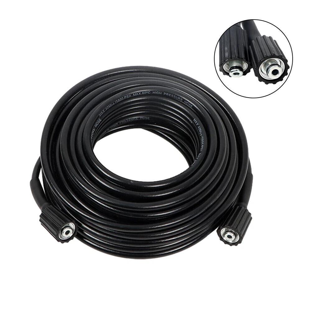 20M High Pressure Washer Hose 14mm Connect Water Cleaner Clean Replacement Pipe - Image 3