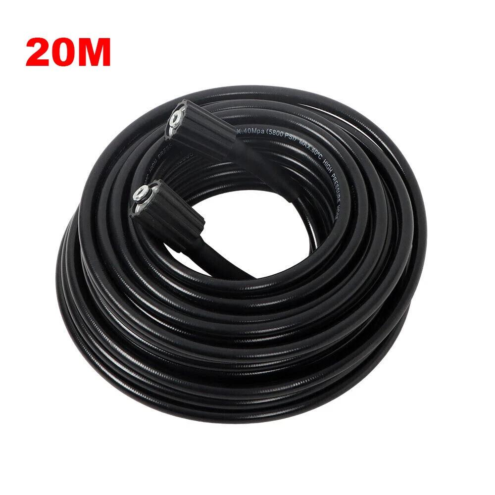 20M High Pressure Washer Hose 14mm Connect Water Cleaner Clean Replacement Pipe - Image 7