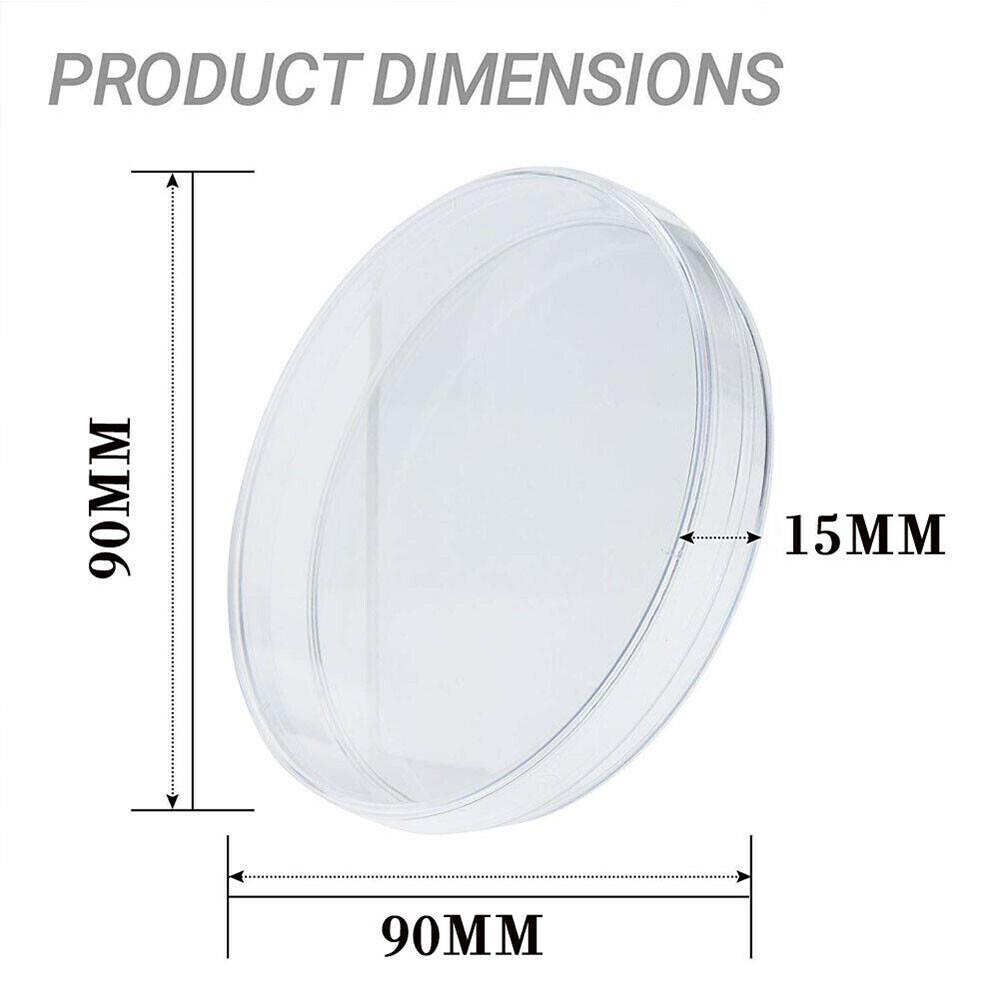 20PCS/pack Plastic Petri Dishes With Lid 90x 15mm Polystyrene New AU - Image 7