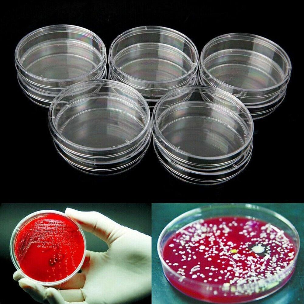 20PCS/pack Plastic Petri Dishes With Lid 90x 15mm Polystyrene New AU - Image 4