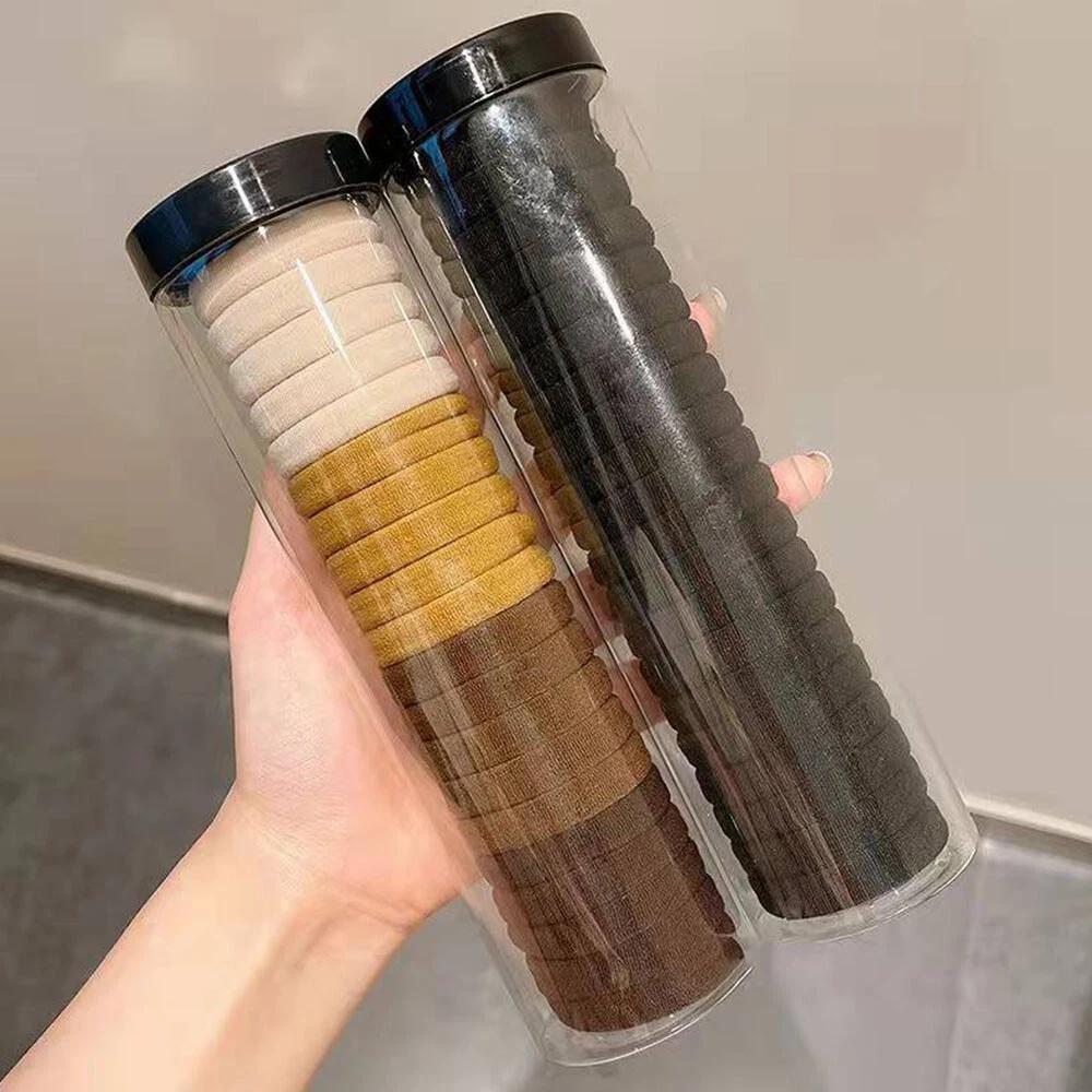 Mixed Hair Ties Thick Elastic Spandex Head Bands Ponytail Girls WomenAU - Image 7