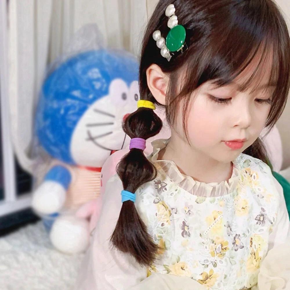 Mixed Hair Ties Thick Elastic Spandex Head Bands Ponytail Girls WomenAU - Image 2