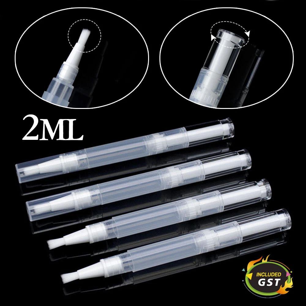 Nail Polish Oil Container Empty Twist Pens With Brushes Travel Portable