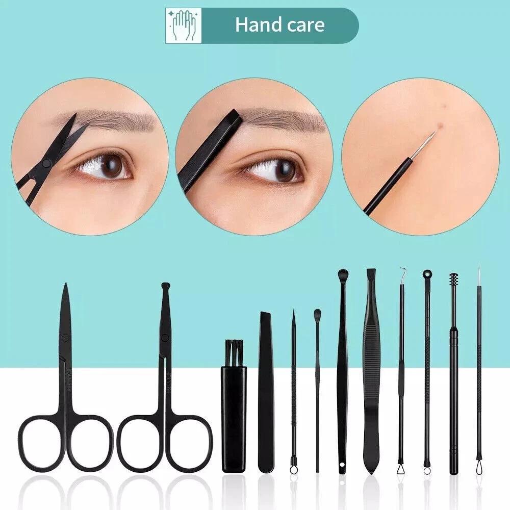 22PCS Steel Nail Grooming Clippers Tools Manicure Set Pedicure Kit Set Stainless - Image 2