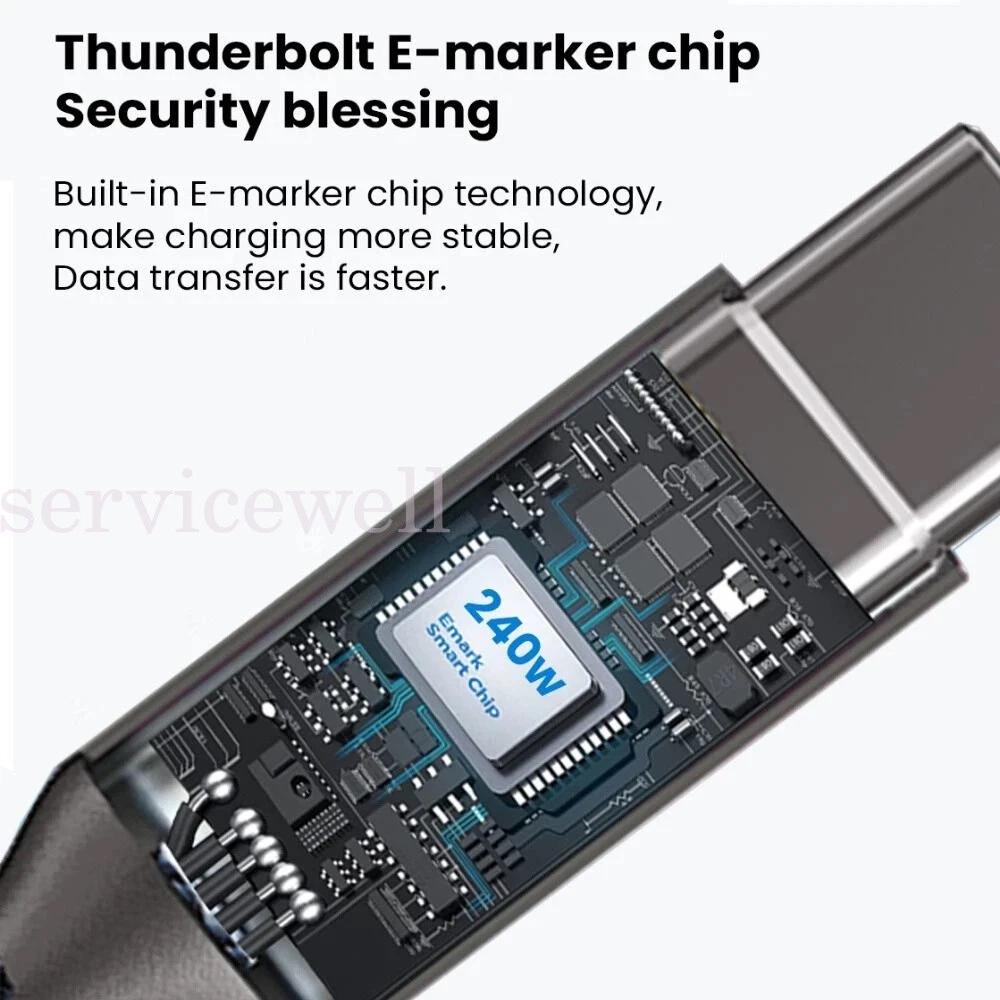 240W Type C to USB-C Cable Quick Fast Charging Data Cable for Samsung Huawei - Image 2