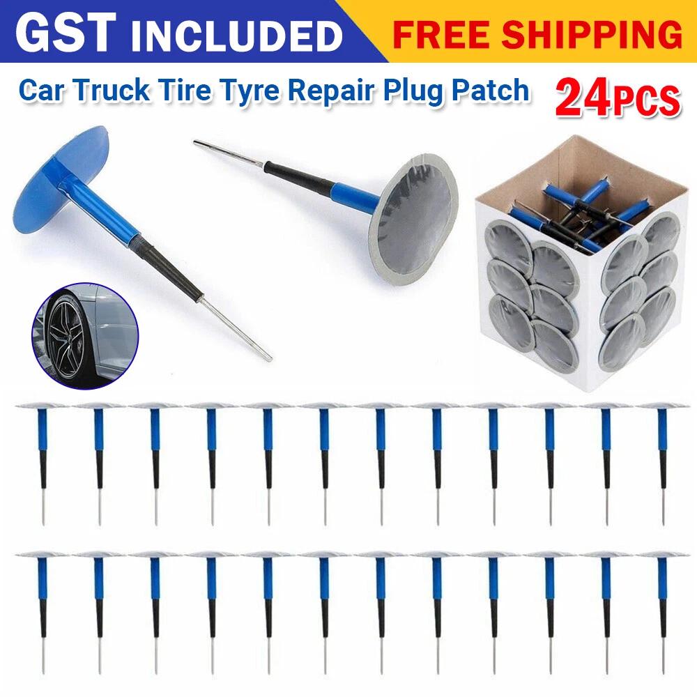 24Pcs Auto Car Truck Tire Tyre-Puncture Repair Plug Patch Kit 36mm 4mm Mushroom