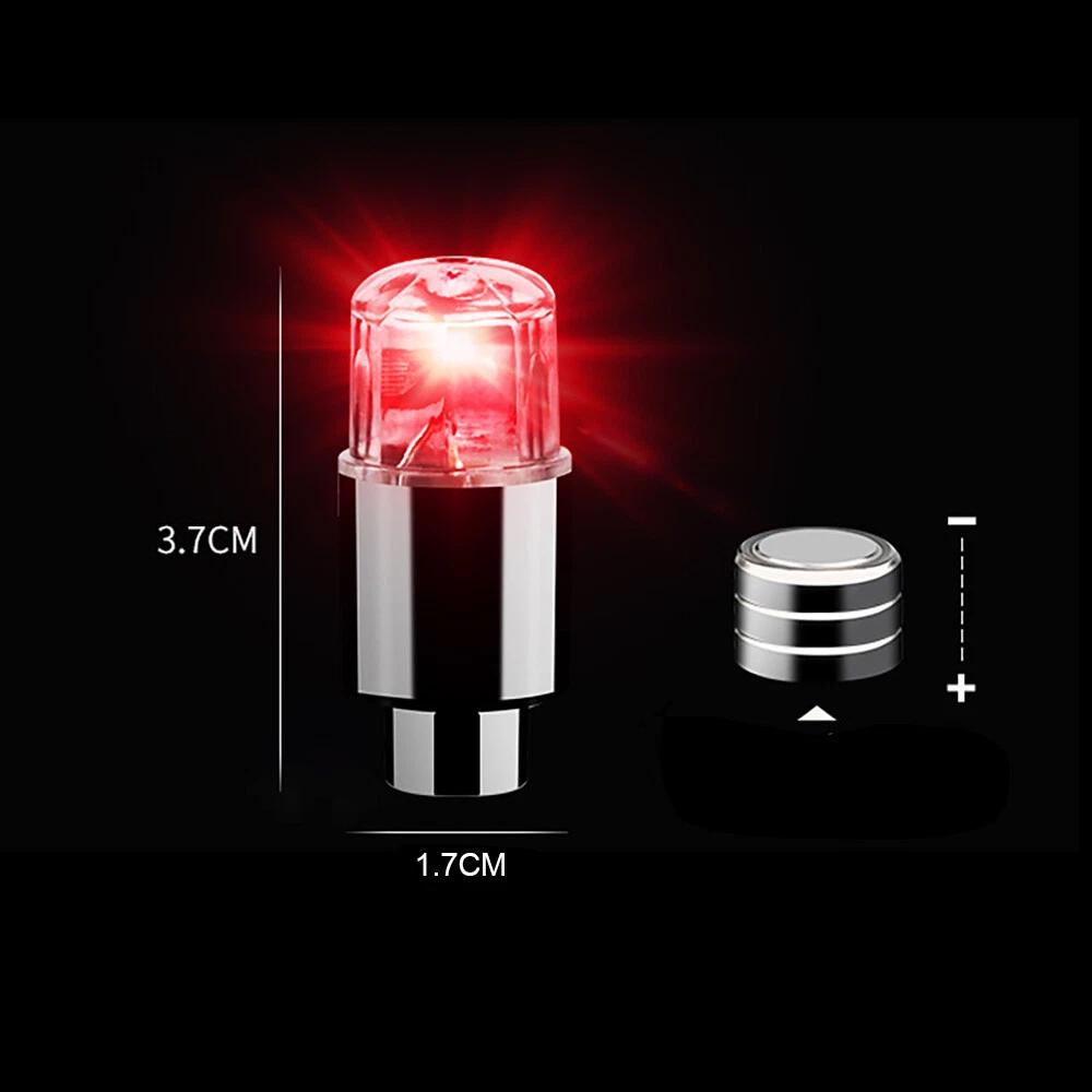 24Pcs LED Wheel Tire Air Valve Stem Caps Neon Light For Motor Bike Car Bicycle - Image 2
