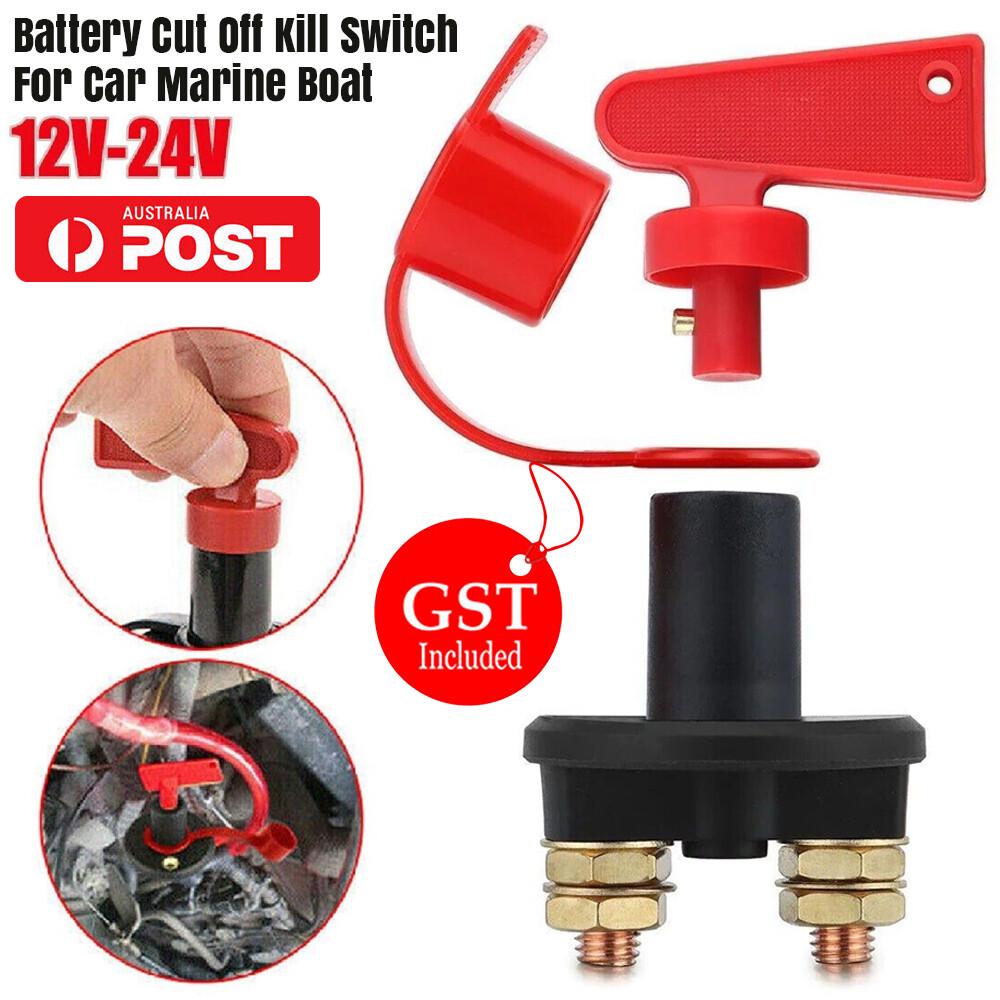 24V 12V Disconnect Battery Isolator Cut Off Kill Switch Key For Car Marine Boat