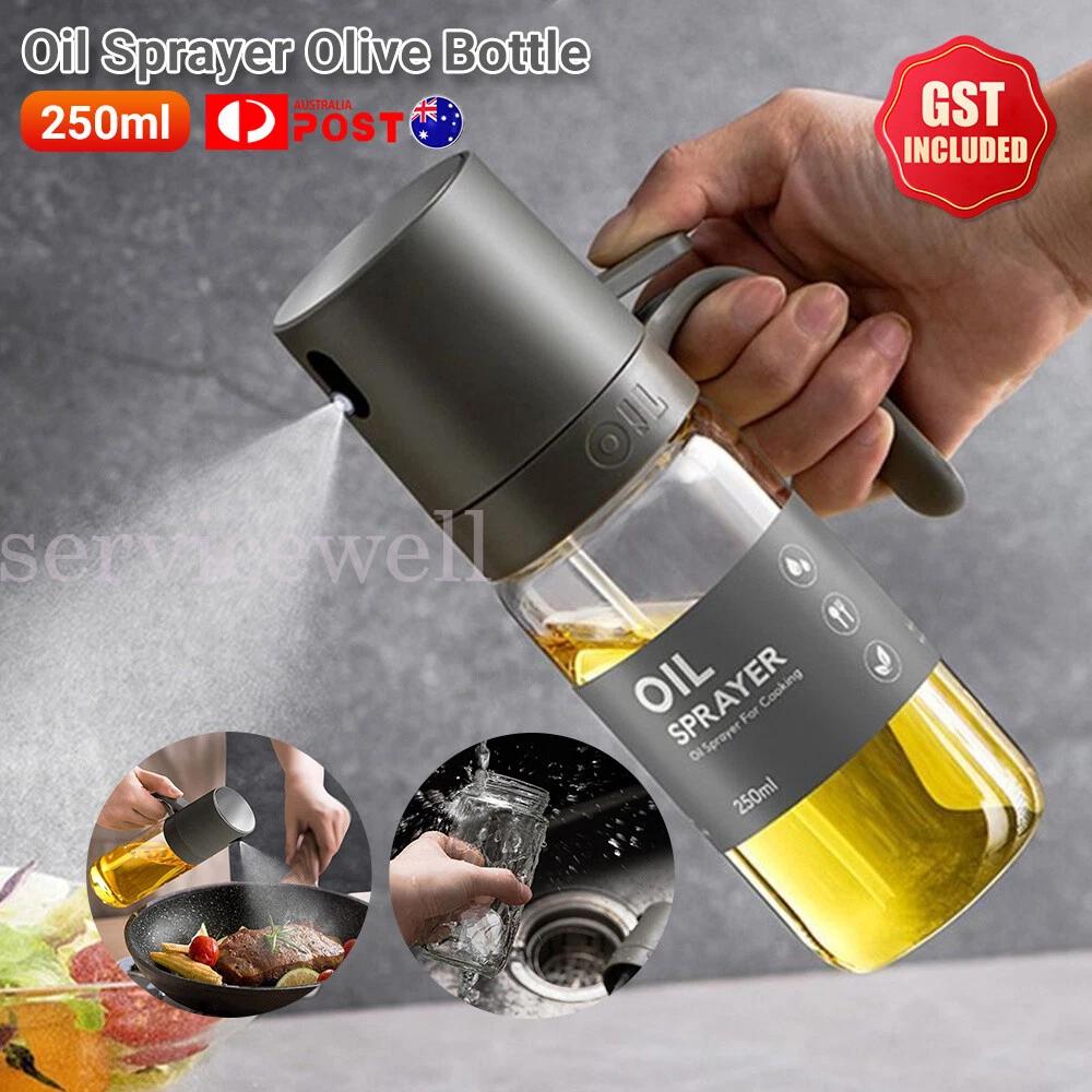250ml Oil Sprayer Olive Bottle for Cooking Dispenser Food-Grade Glass Bottles