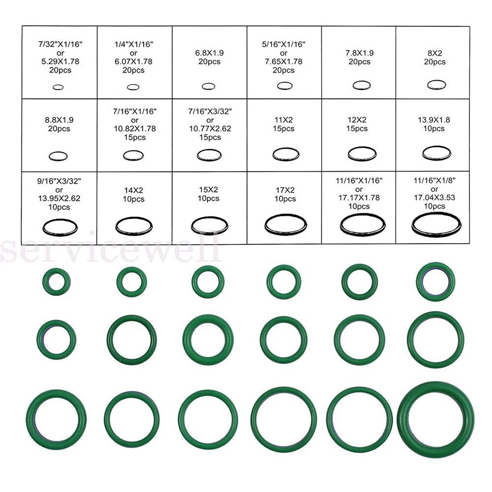 270Pcs Air Conditioning Refrigerant System O-Ring Seals Assortment For Car SUV - Image 2