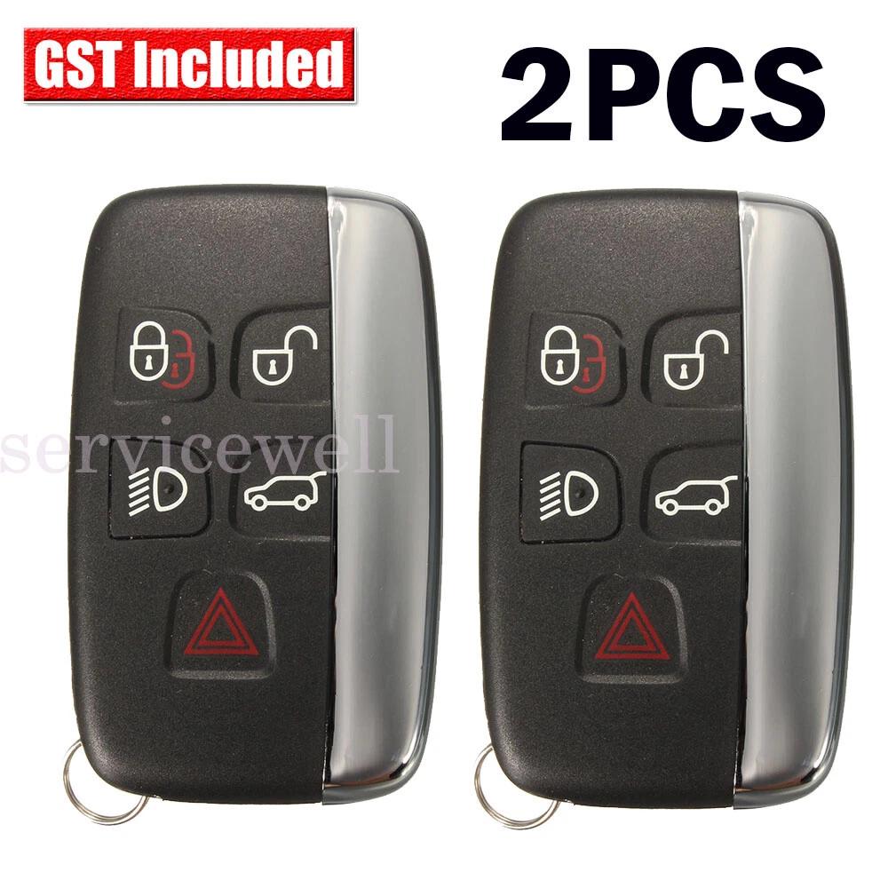 2PCS 5 Button Remote Key Case Shell For Land Rover Range Rover Discovery Sport